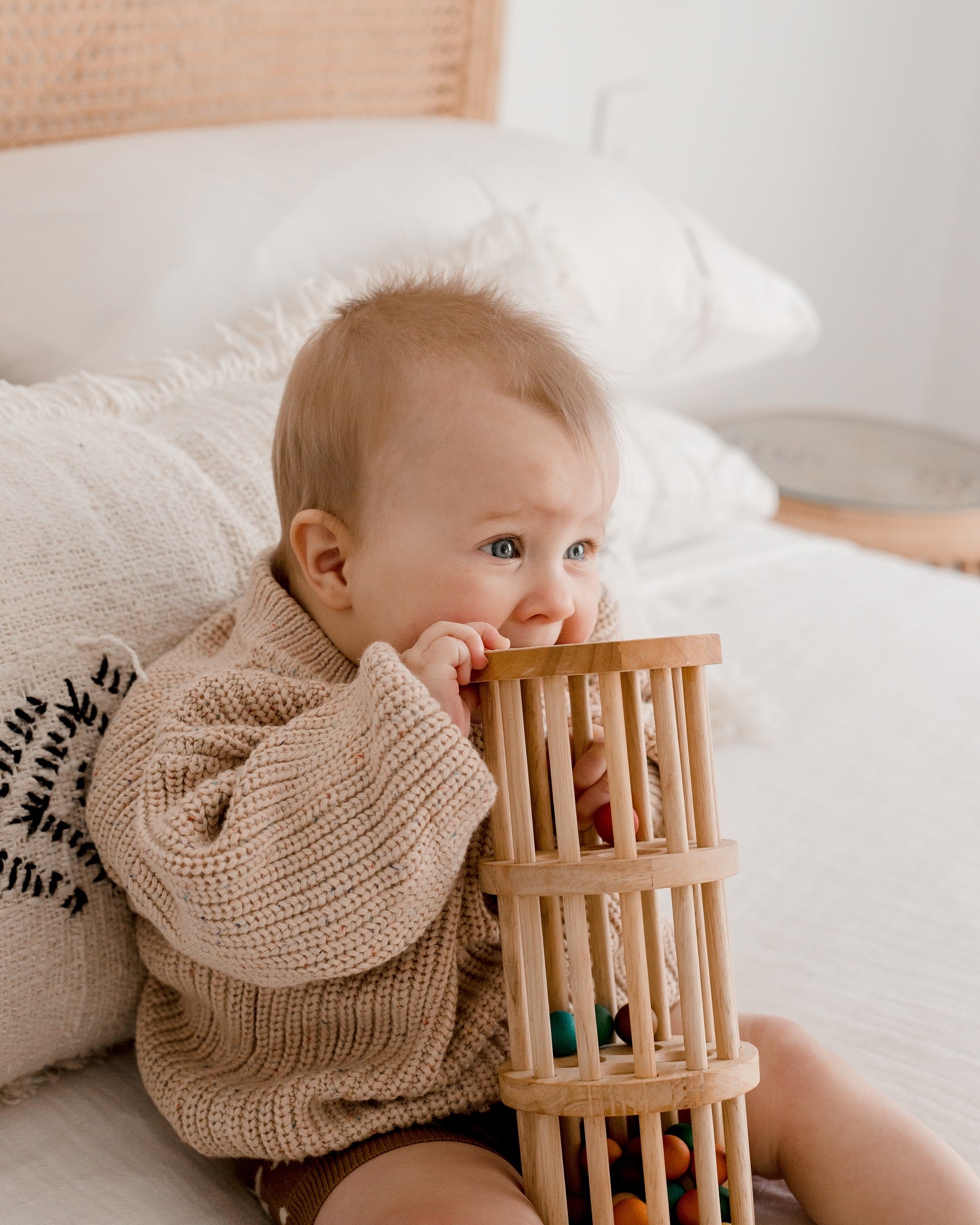 Wooden Rainmaker Toy