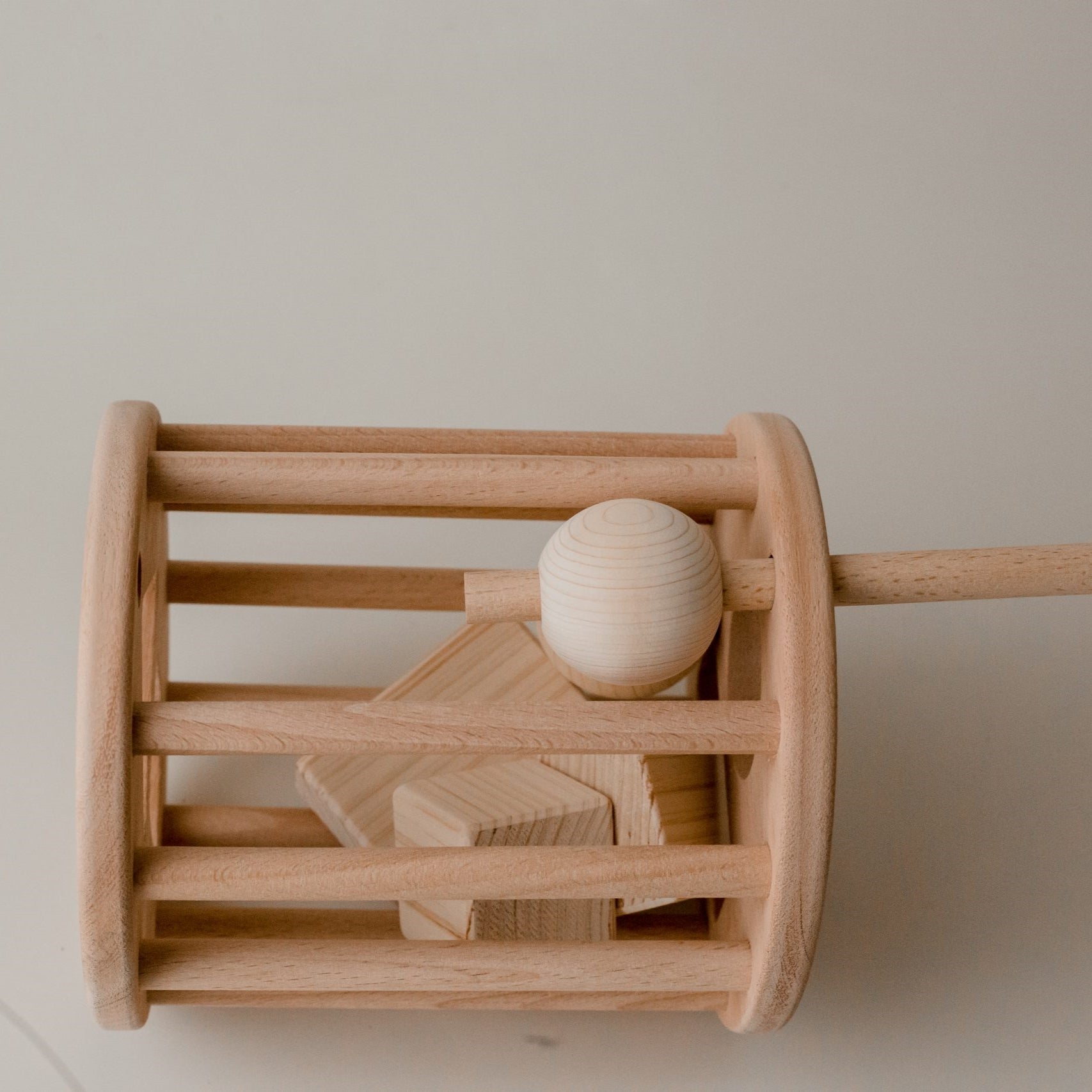 Wooden Rolling Shape Sorter