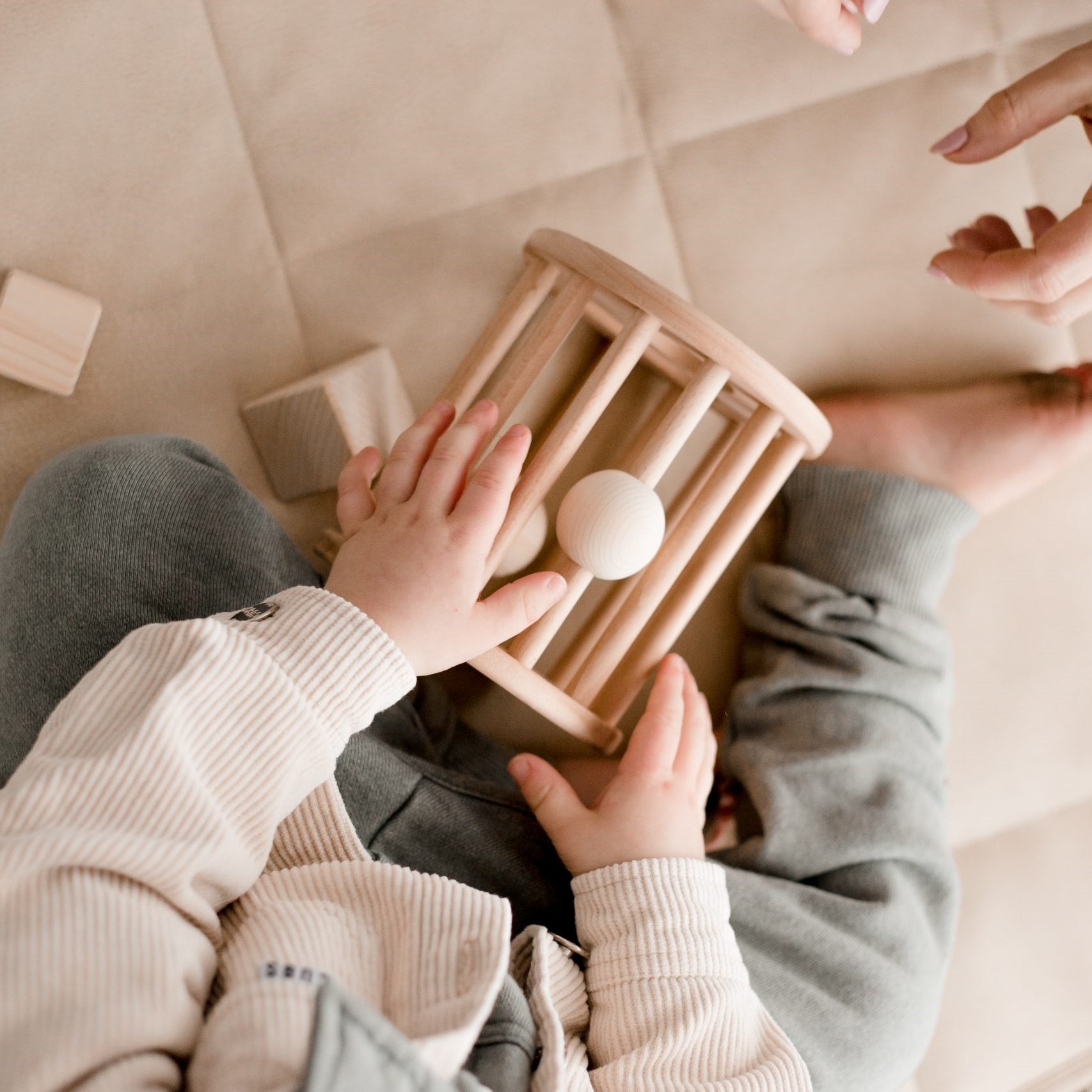 Wooden Rolling Shape Sorter
