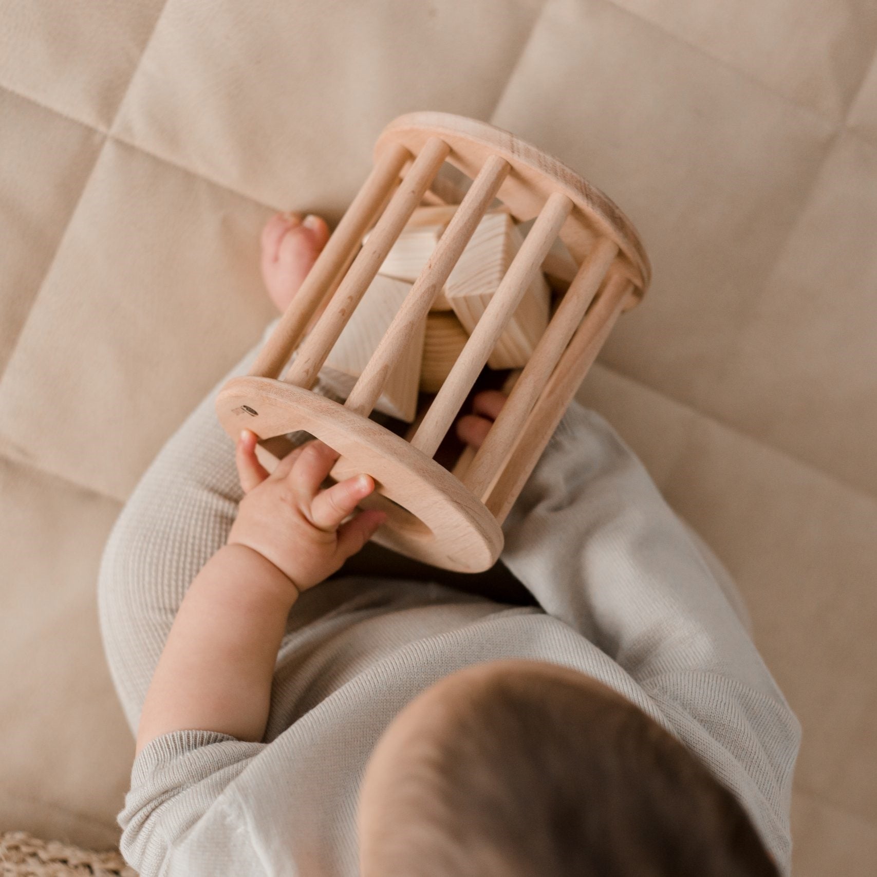 Wooden Rolling Shape Sorter