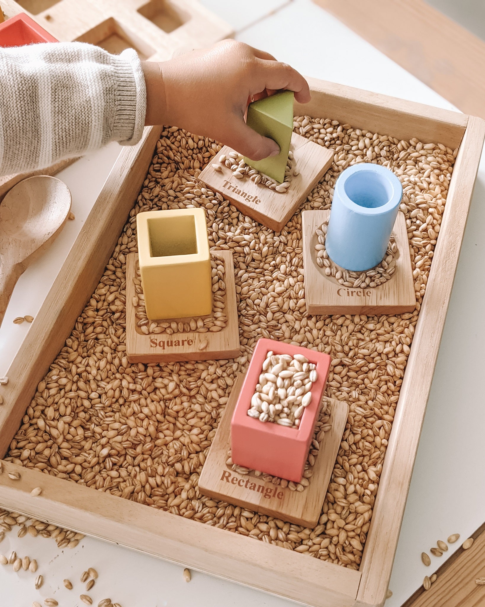 Wooden Stacking and Nesting Shapes Puzzle