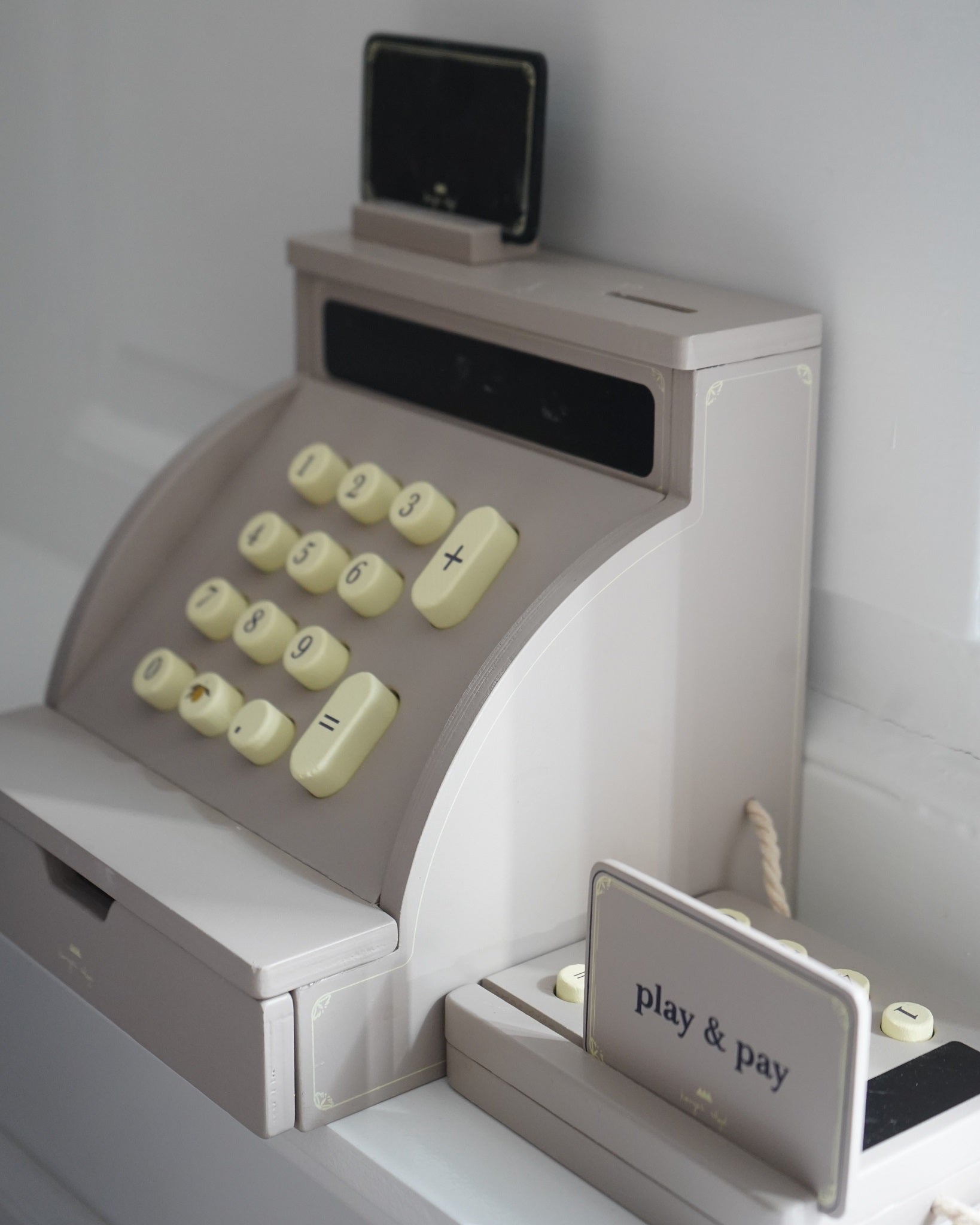 Wooden Toy Cash Register