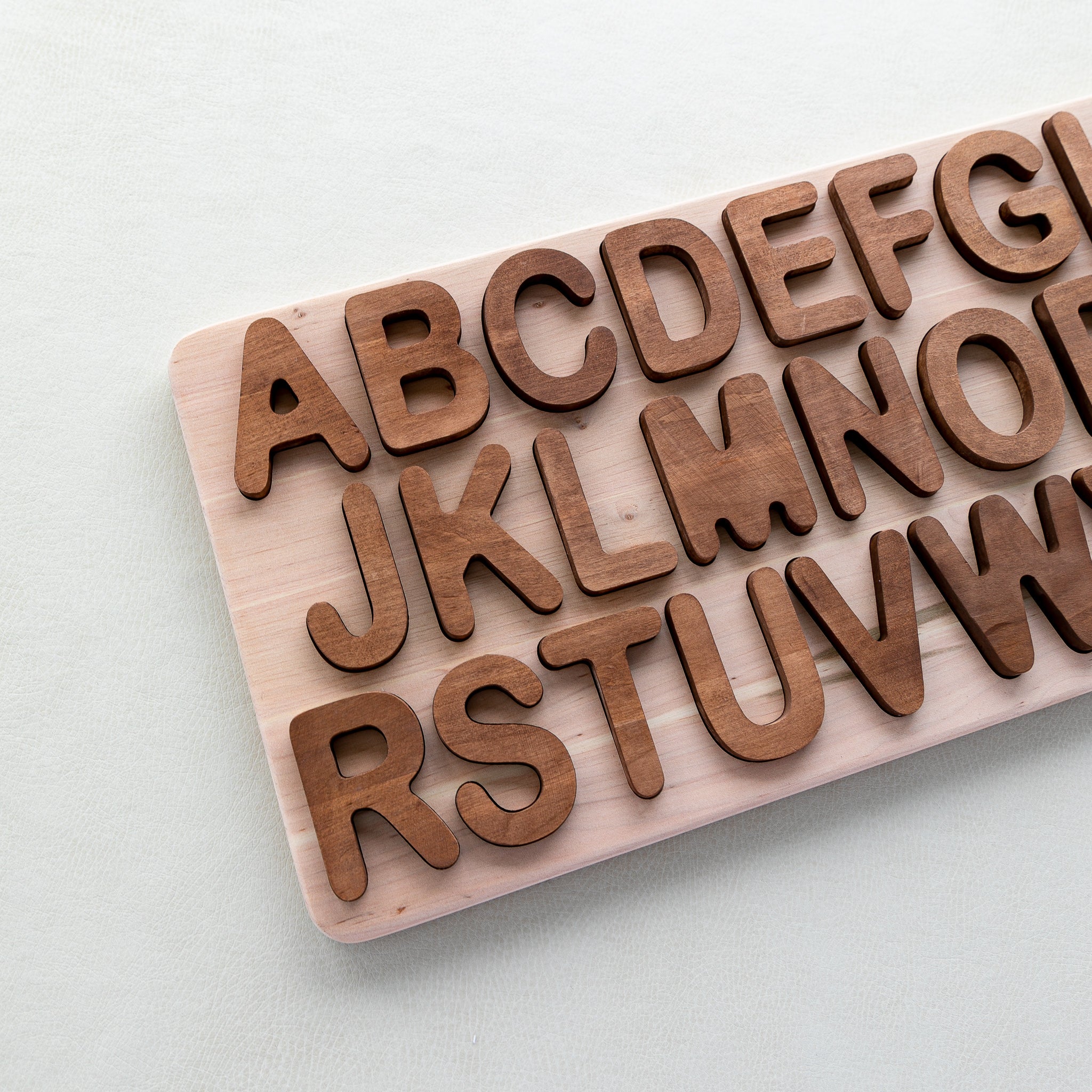 Wooden Uppercase Alphabet Puzzle