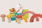 Complete Mentari toddler set showing stacking challenges and sensory toys