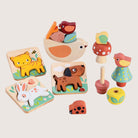 Mentari 24 month Garden Playtime set with puzzles screw toys and balancing bird