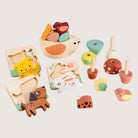 Seven developmental toys from Mentari for 2 year olds including tray puzzles