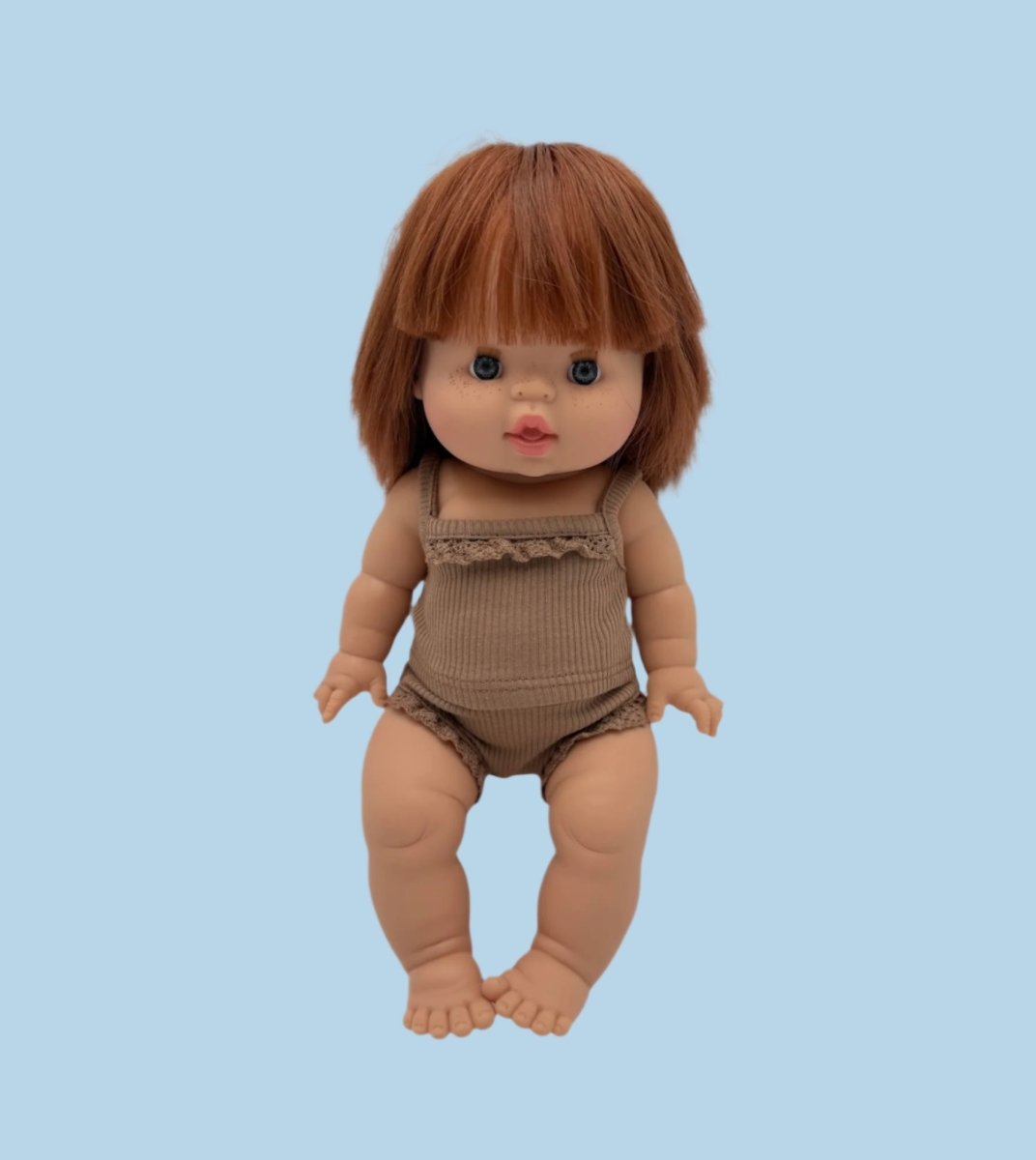 Baby doll overalls with adjustable straps