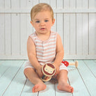 Sustainable wooden Mentari baby toys with colorful safe finishes for infants