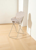 European-style high chair for dolls in Verona Blues coordinating with nursery collection