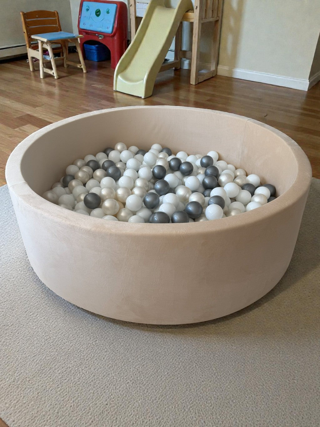 Ball pit in playroom
