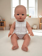 Troy bald blue eyes fully clothed baby boy doll