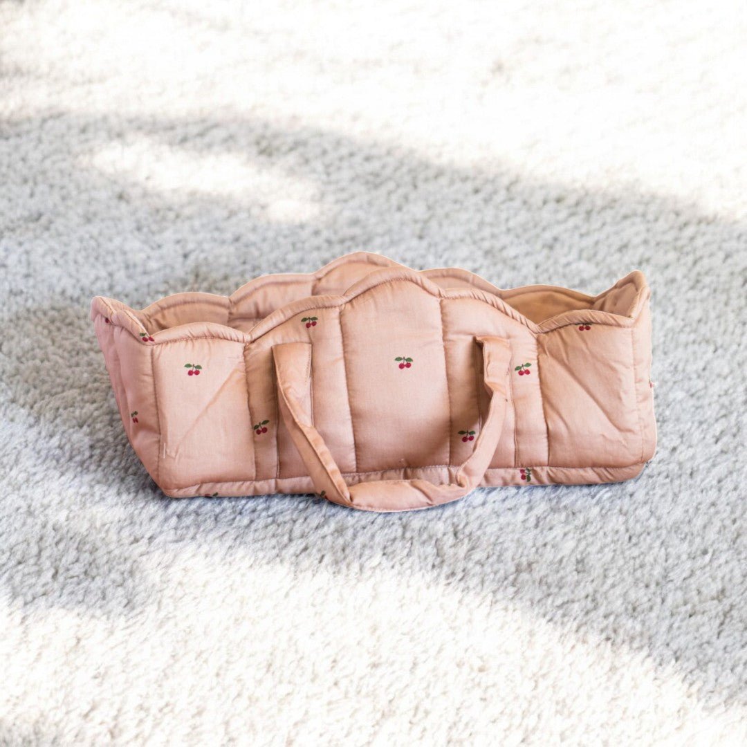 Portable baby doll bassinet perfect for imaginative playroom adventures