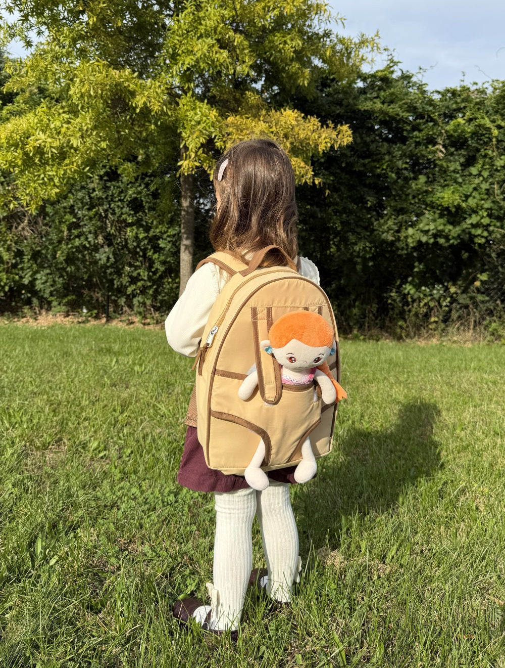Child wearing the little carrier