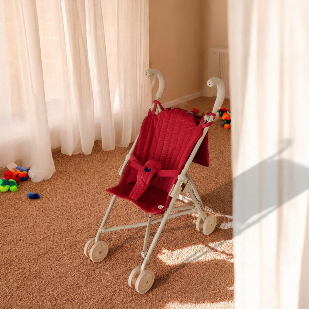 Corduroy Red Stroller Playroom