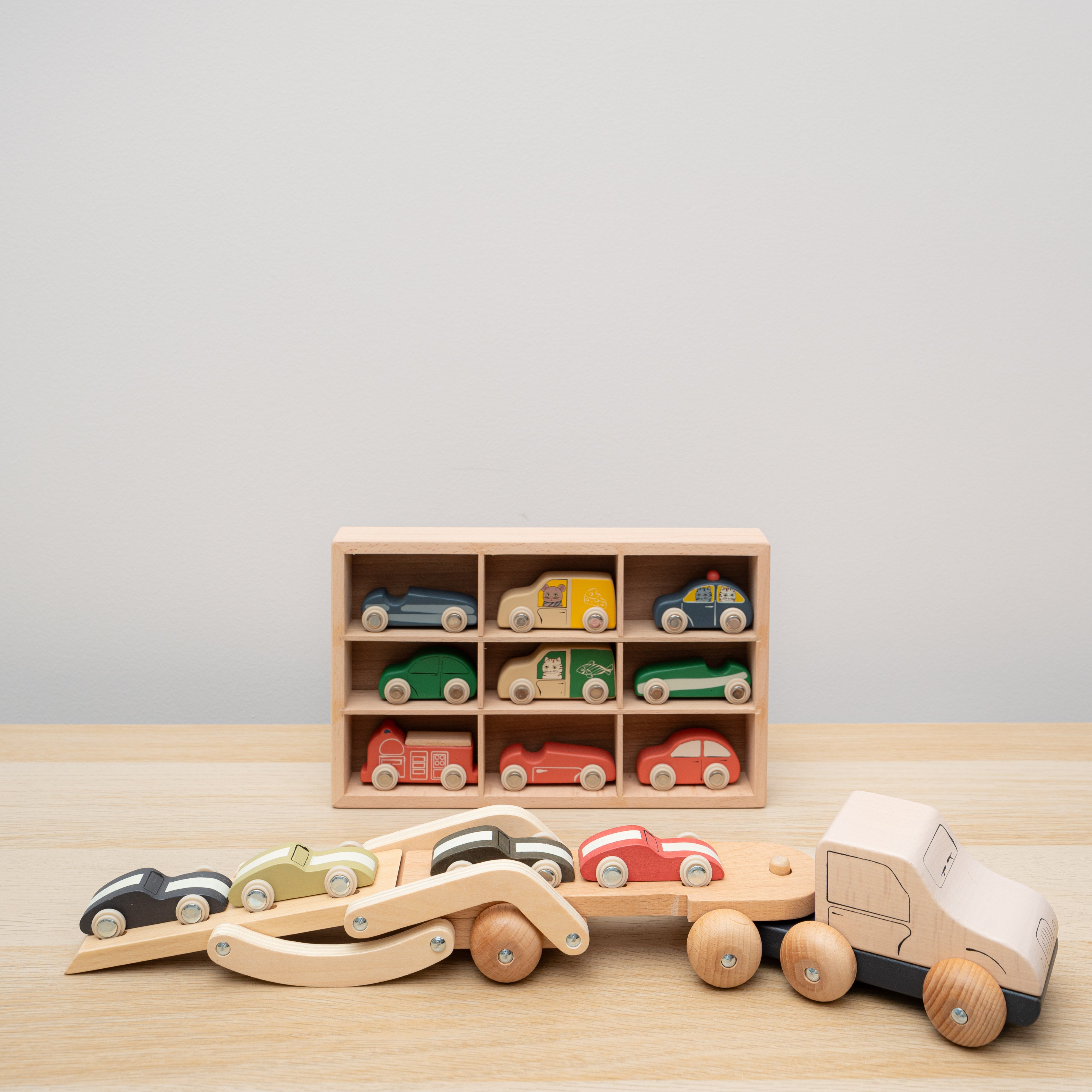 Konges Sloejd | Wooden Mini Car Play Set