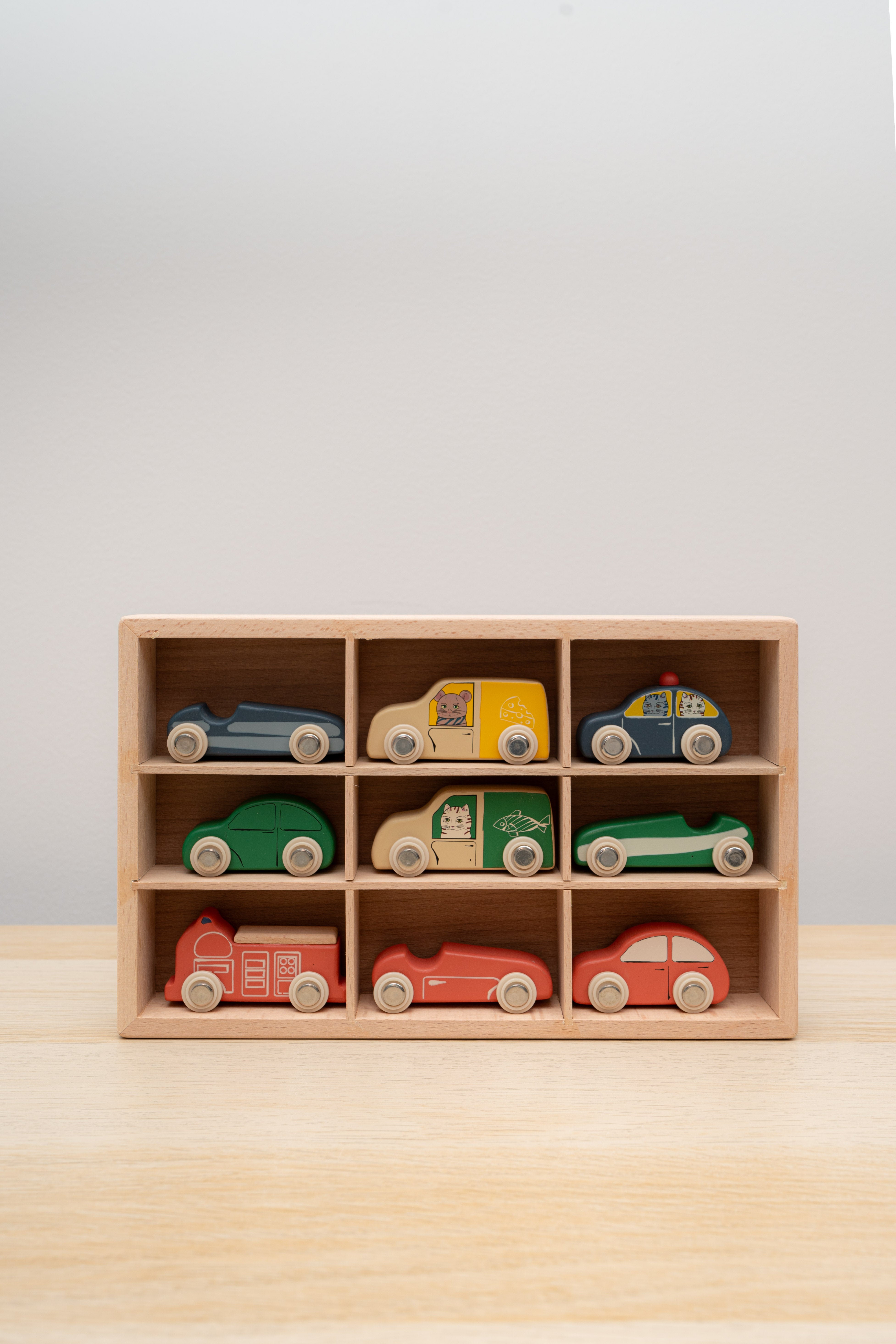 Konges Sloejd | Wooden Mini Car Play Set