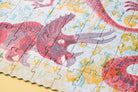  dinosaur puzzle with a focus on a triceratops