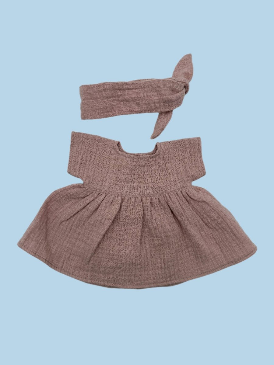 European-designed dolls clothes in pastel shades