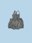 Navy muslin doll romper handcrafted in Poland, fits all 11–14 inch dolls including Bebenita and Minikane