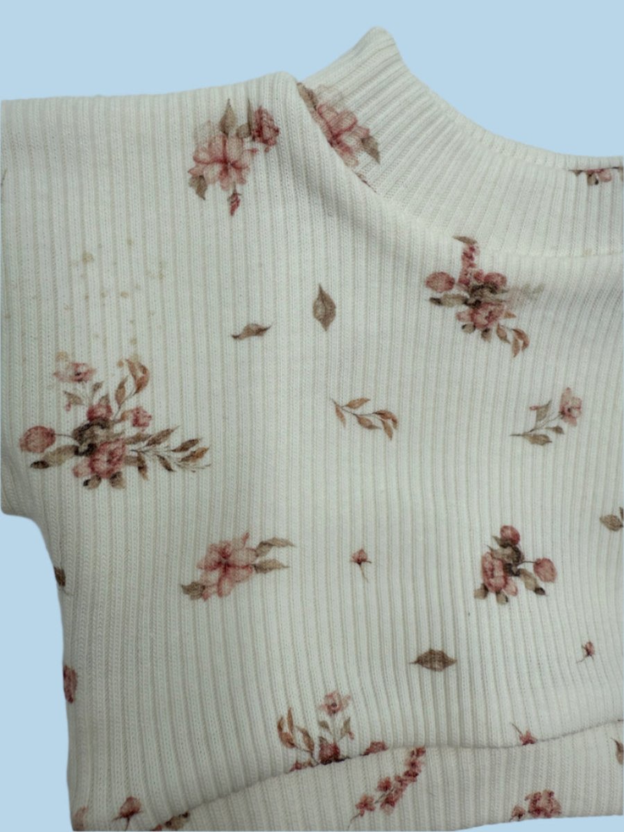 Comfortable doll clothes vintage floral sweatshirt tutu combination