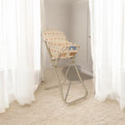 Pretend play doll furniture with charming painted high chair design