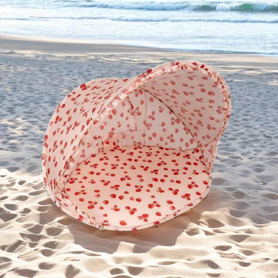 Strawberry printed beach tent