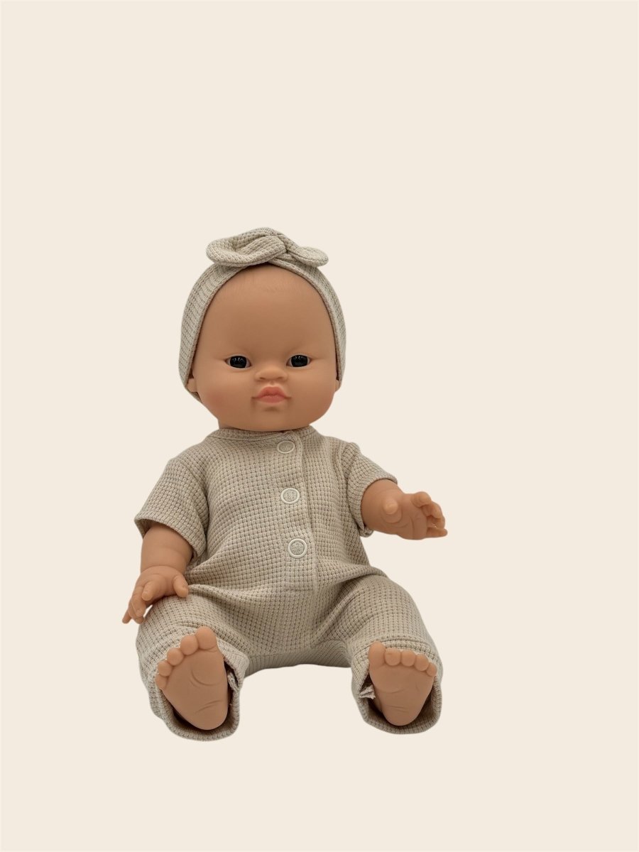 Honeycomb Jumpsuit - Ecru