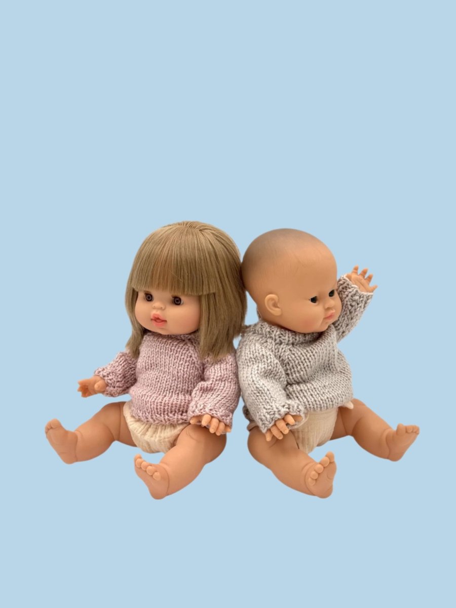 Autumn harvest doll clothing in earthy tones