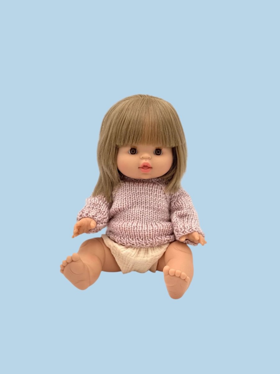 Dusty Pink Knitted Pullover.