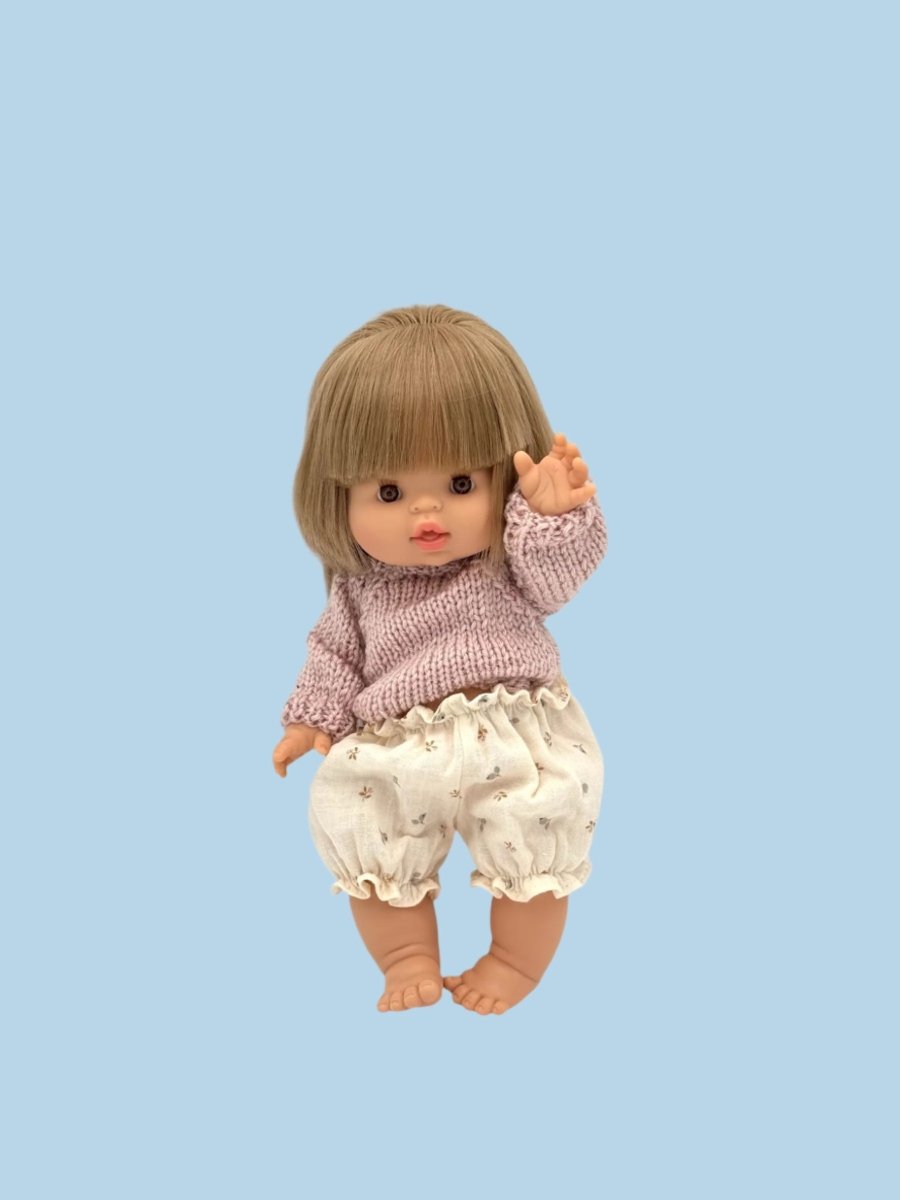 Baby doll clothes with pleated details