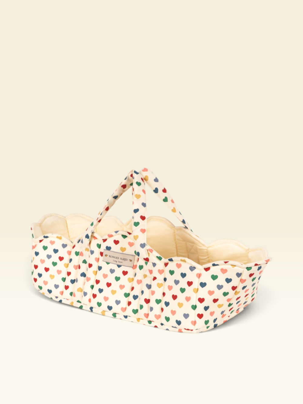 Konges Sloejd Doll Bassinet Coeur Colore