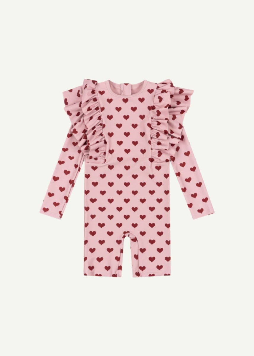 Heart onesie swimsuit