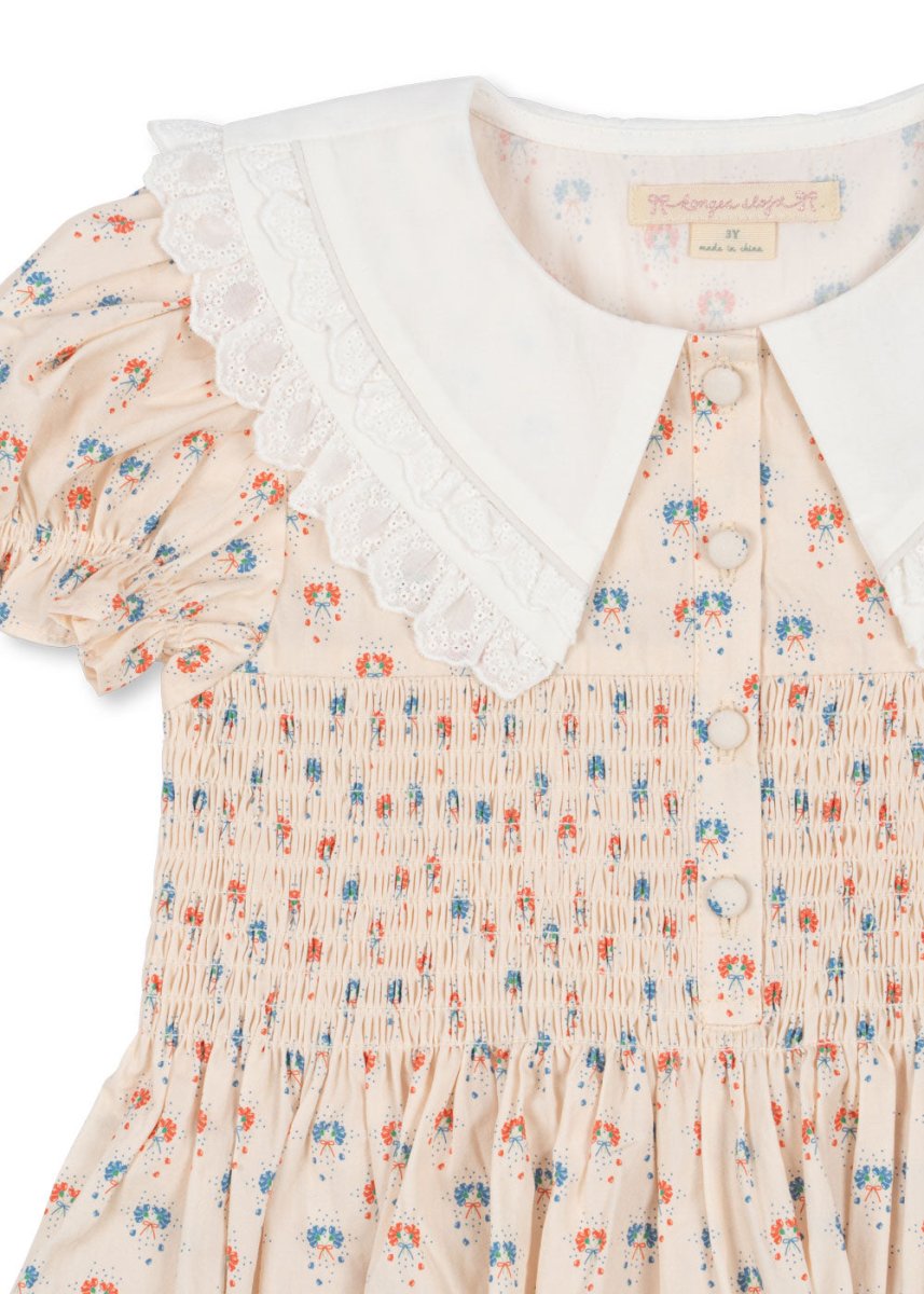 Lightweight toddler summer dress with buttons