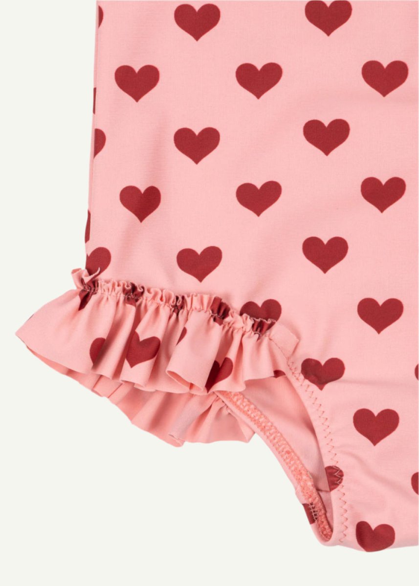 Heart design onesie swimsuit