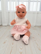 Spanish artisan-made baby girl doll featuring 60-day handwork and phthalate-free materials