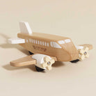 Le Toy Van wooden commercial airplane with spinning propellers