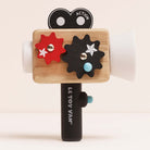 Le Toy Van vintage wooden film camera with spinning cogs and lens