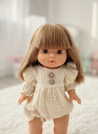 Nina doll long blonde hair perfect for braiding styling and hair accessory play