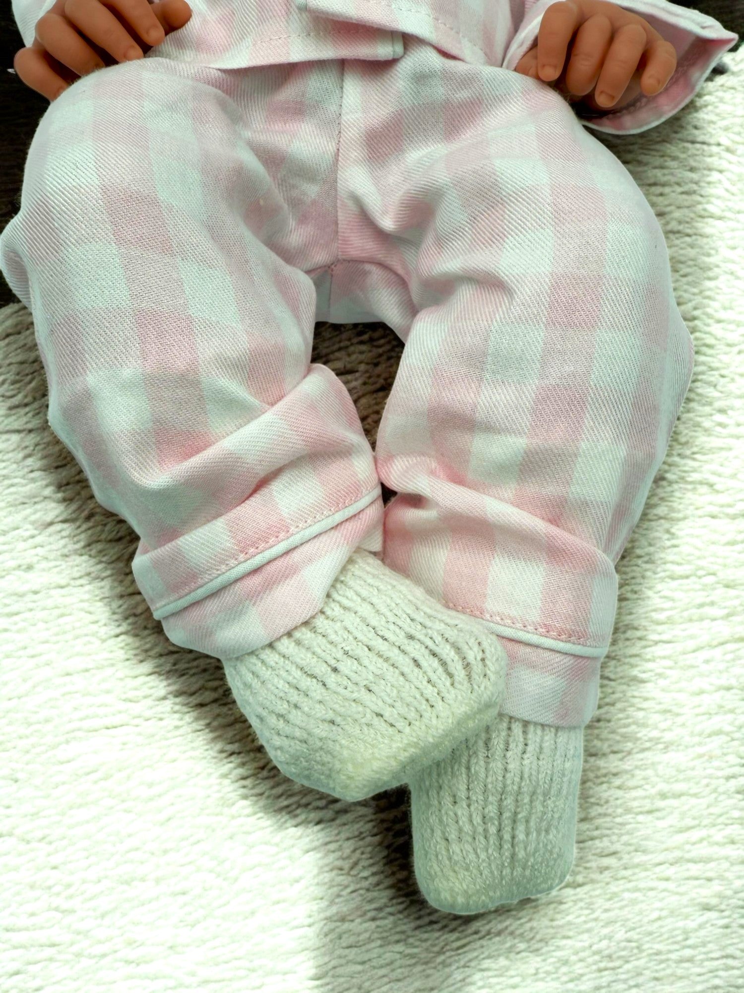 Petite Plume Pink Gingham Doll 