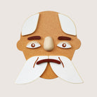 Close-up of PlanToys Build a Face two-sided components with different emotions