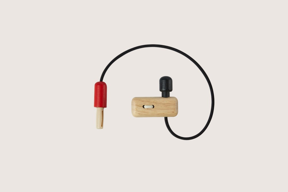 PlanToys vlogger set components including tripod microphone and travel bag