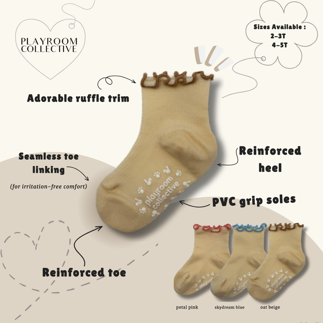 Infographic about ruffle top socks