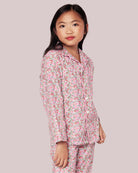 Kid's Twill Pajama Set in Fleurs de Rose