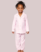 Kid's Twill Pajama Set in Pink Gingham