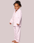 Kid's Twill Pajama Set in Pink Gingham