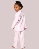 Kid's Twill Pajama Set in Pink Gingham