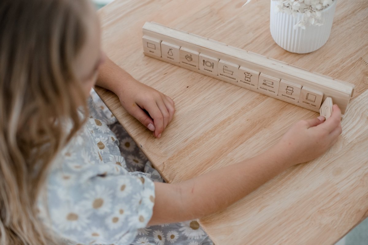 Premium Wooden Magnetic Daily Routine Board for Kids | More ...