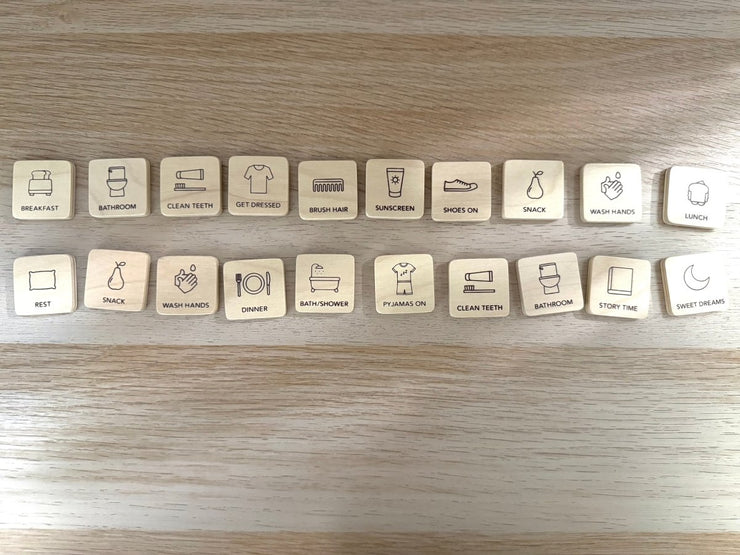 Premium Wooden Magnetic Daily Routine Board for Kids | More ...