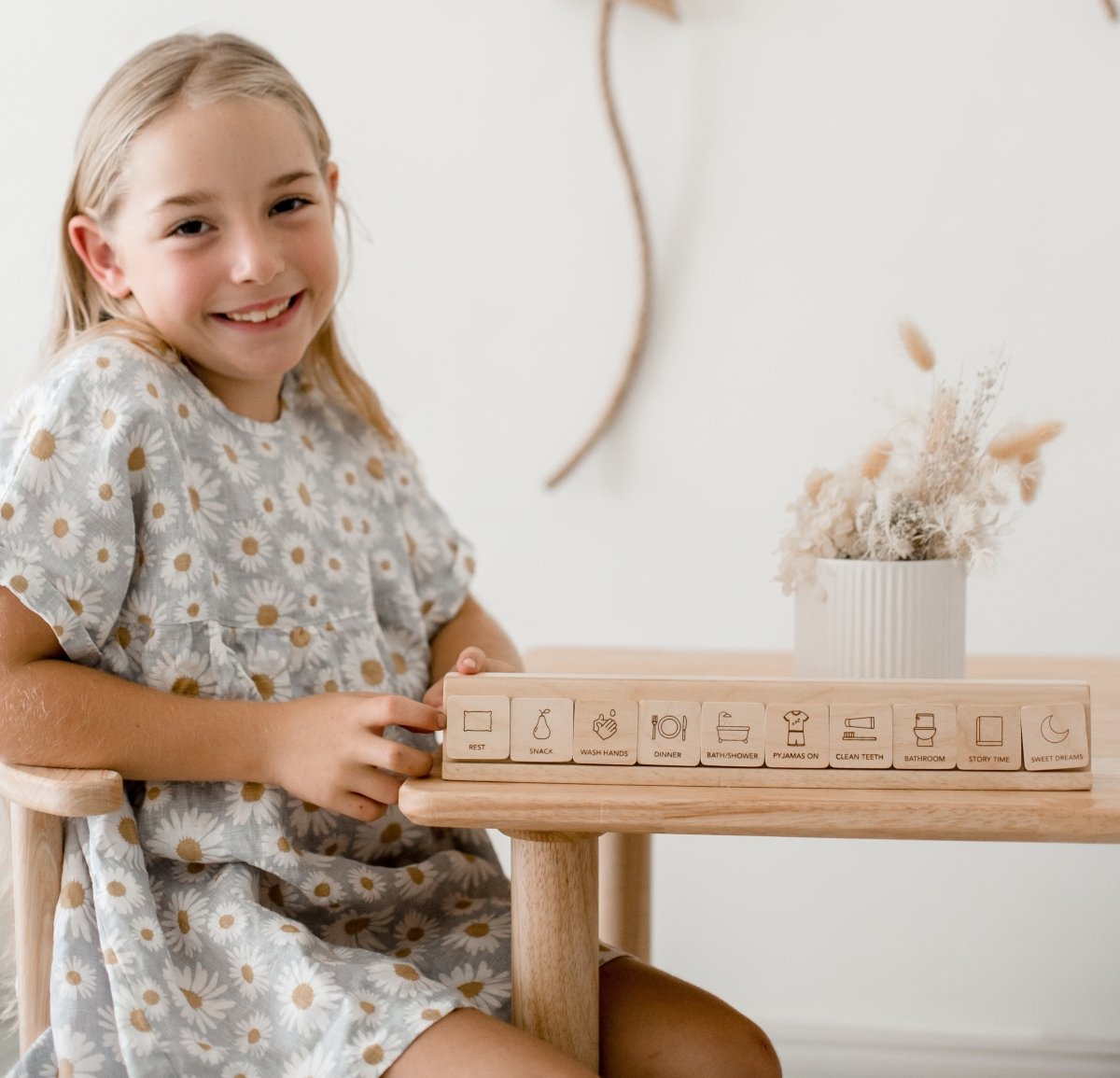 Premium Wooden Magnetic Daily Routine Board for Kids | More ...