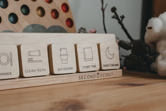 Premium Wooden Magnetic Daily Routine Board for Kids | More ...